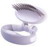 Pet Life Ã‚Â® 'Gyrater' Swivel Travel Dual-Rowed Grooming Undercoat Pet Rake