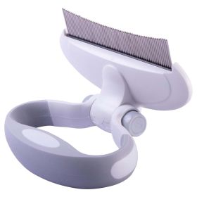Pet Life Ã‚Â® 'Gyrater' Travel Swivel Curved Pet Grooming Pin Comb