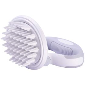 Pet Life Ã‚Â® 'Gyrater' Swivel Travel Silicone Massage Grooming Pet Brush