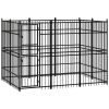Outdoor Dog Kennel Steel 59.5 ftÃ‚Â²