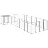 Dog Kennel Silver 143.3 ftÃ‚Â² Steel