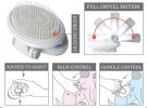 Pet Life Ã‚Â® 'Gyrater' Swivel Travel Soft Grooming Pet Pin Brush