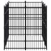 Outdoor Dog Kennel Steel 59.5 ftÃ‚Â²