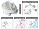 Pet Life Ã‚Â® 'Gyrater' Swivel Travel Silicone Massage Grooming Pet Brush