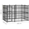 Outdoor Dog Kennel Steel 59.5 ftÃ‚Â²