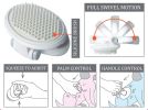 Pet Life Ã‚Â® 'Gyrater' Swivel Travel Silicone Massage Grooming Cat Brush