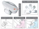 Pet Life Ã‚Â® 'Gyrater' Swivel Travel Grooming Deshedding Pet Comb