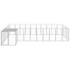 Dog Kennel Silver 143.3 ftÃ‚Â² Steel