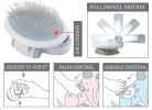 Pet Life Ã‚Â® 'Gyrater' Travel Swivel Pet Grooming Slicker Brush