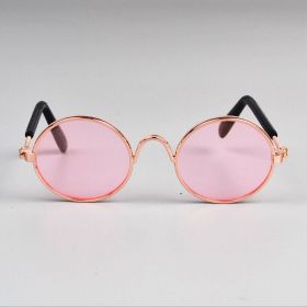 Cute Dog cat Glasses Pet Goggles Glasses Suitable For Puppy Cat Photo Props (Color: Pink)