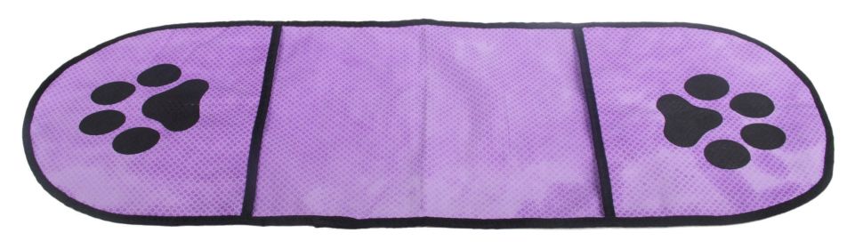 Pet Life Â® 'Dry-Aid' Hand Inserted Bathing and Grooming Quick-Drying Microfiber Pet Towel (Color: Purple)
