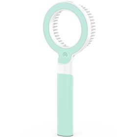 Pet Life Â® 'WAGNIFY' 360 Degree and Multi-Directional Modern Grooming Pet Rake Comb (Color: Green)