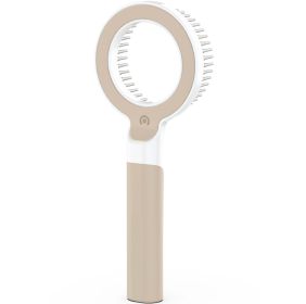 Pet Life Â® 'WAGNIFY' 360 Degree and Multi-Directional Modern Grooming Pet Rake Comb (Color: Brown)