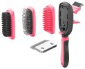 Pet Life Â® 'Conversion' 5-in-1 Interchangeable Dematting and Deshedding Bristle Pin and Massage Grooming Pet Comb