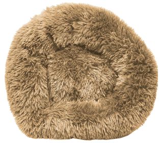 Pet Life Â® 'Nestler' High-Grade Plush and Soft Rounded Dog Bed (Color: Khaki)