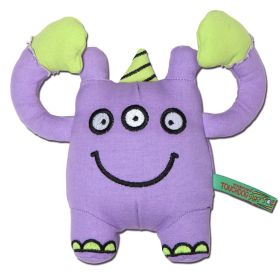 Touchdog Â® Cartoon Three-eyed Monster Plush Dog Toy (Color: Purple)