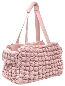 Pet Life Â® 'Bubble Vogue' Ultra-Plush Fashion Designer Pet Carrier (Color: Pink)