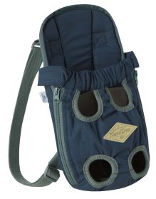 Touchdog Â® 'Wiggle-Sack' Fashion Designer Front and Backpack Dog Carrier (Color: Navy)