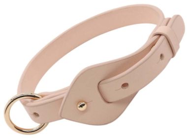 Pet Life Â® 'Ever-Craft' Boutique Series Adjustable Designer Leather Dog Collar (Color: Pink)
