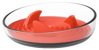 Pet Life Â® 'Cirlicue' Shark Fin Shaped Modern Slow Feeding Pet Bowl