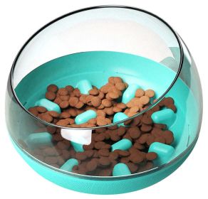 Pet Life Â® 'Tumbowl' Slow Feeding Pet Bowl (Color: Blue)