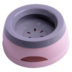 Pet Life Â® 'Hydrain' Anti-Spill Water and Food Pet Bowl (Color: Pink)