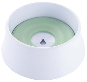 Pet Life Â® 'Pud-Guard' Anti-Spill Floating Water and Food Bowl (Color: Green)