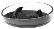 Pet Life Â® 'Cirlicue' Shark Fin Shaped Modern Slow Feeding Pet Bowl