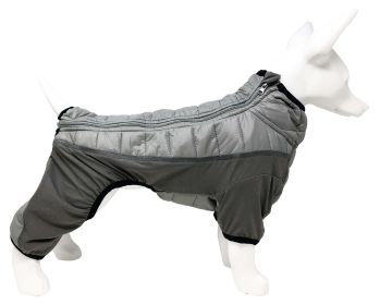 Pet Life Â® 'Aura-Vent' Lightweight 4-Season Stretch and Quick-Dry Full Body Dog Jacket (Color: Grey)