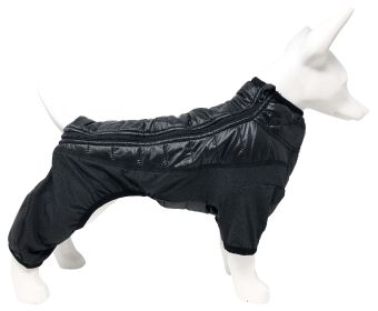 Pet Life Â® 'Aura-Vent' Lightweight 4-Season Stretch and Quick-Dry Full Body Dog Jacket (Color: Black)
