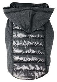 Pet Life Â® 'Apex' Lightweight Hybrid 4-Season Stretch and Quick-Dry Dog Coat w/ Pop out Hood (Color: Black)