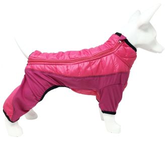 Pet Life Â® 'Aura-Vent' Lightweight 4-Season Stretch and Quick-Dry Full Body Dog Jacket (Color: Pink)
