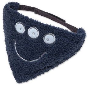 Touchdog Â® 'Dizzy-Eyed Cyclops' Cotton Velcro Dog Bandana and Scarf (Color: Navy)