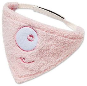 Touchdog Â® 'Dizzy-Eyed Cyclops' Cotton Velcro Dog Bandana and Scarf (Color: Pink)