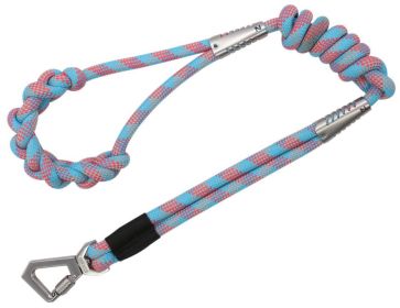 Pet Life Â® 'Neo-Craft' Handmade One-Piece Knot-Gripped Training Dog Leash (Color: Blue)