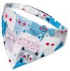Touchdog Â® 'Head-Popper' Fashion Designer Printed Velcro Dog Bandana