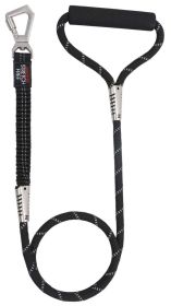 Pet Life Â® 'Flexo-Tour' Shock Aborbing and 3M Reflective Dog Leash (Color: Black)