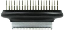 Pet Life Â® Flex Series 2-in-1 Dual-Sided Grooming Undercoat Pet Rake and Deshedder