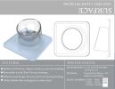 Pet Life Â® 'Surface' Anti-Skid and Anti-Spill Curved and Clear Removable Pet Bowl