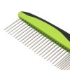 Pet Life Â® Grip Ease' Wide and Narrow Tooth Grooming Pet Comb