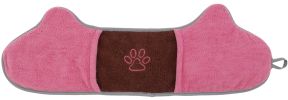 Pet Life Â® 'Bryer' 2-in-1 Hand-Inserted Microfiber Pet Grooming Towel and Brush