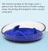 Pet Life Â® 'Cirlicue' Shark Fin Shaped Modern Slow Feeding Pet Bowl